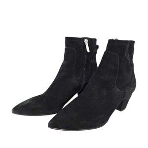 Sam Edelman Black Karlee Suede Ankle Bootie Sz 6.5M